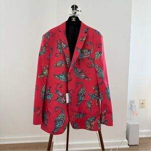 NWT Tiger Pattern Pink Blazer